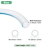 Unique Bargains Clear Braided Tube PVC High Pressure Flexible Reinforced Industrial Tubing 1.1 x 4/5 Inch 1 Pc - 3 of 4