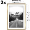 Americanflat 13x19 Picture Frame  - Set of 2 - Use as 11x17 Frame with Mat or 13x19 Frame Without Mat - Gallery Wall Frame Set for Wall Display - Gold - 2 of 4