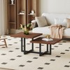 HDZNVF Perfectly Integrating Modern and Scandinavian Styles, Dark Walnut - 2 of 4