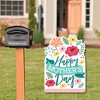 Big Dot of Happiness Colorful Floral Happy Mother's Day - Party Decorations - We Love Mom Party Welcome Yard Sign - 2 of 4