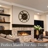 Sorbus 24" Modern Wooden Wall Clock - Sleek Design, Analog Display - Complements Various Styles - 3 of 4