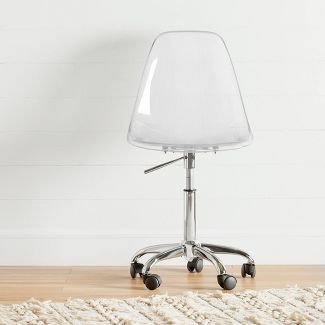 acrylic desk chair with arms
