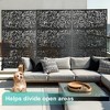 TUYOHW Metal Privacy Screen Outdoor, Decorative Privacy Panels, Freestanding Privacy Screen for Patio, Garden, Pool (White Square) - 4 of 4