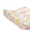 Lambs & Ivy Daisy Dreams Changing Pad Cover - Pink/White Checkered Soft Luxury - 3 of 4