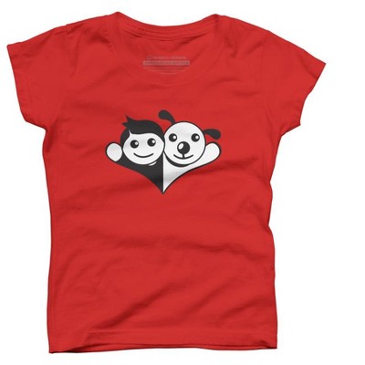 Doggy Friend Girls Graphic T-shirt 