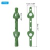 Unique Bargains Handmade Floral Holder Craft Accessories Plastic Pins and Clips Green 7 Pcs - 2 of 4