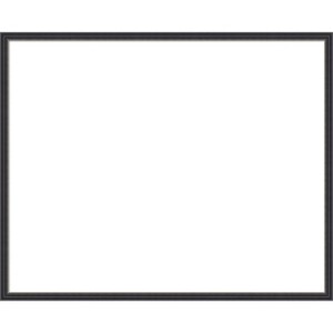 Amanti Art Stylish Black Narrow Framed Dry Erase Magnetic Board - 1 of 4
