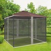 10x10 Replacement Mesh Sidewall Netting for Gazebos and Canopy Tents with Zippers - 2 of 4