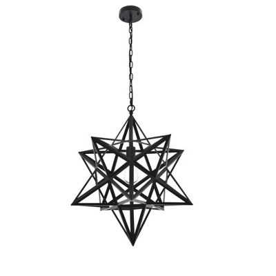 Nocturne Starlight Black Iron 1-Light Pendant
