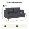 GYIIYUO Loveseat Sofa 56", Upholstered Small Couches for Small Spaces, Mid Century Love Seat Couches for Living Room - 3 of 4