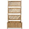 vidaXL Garden Raised Bed Natural Bamboo 27.6 x 11.8 x 53.1 in - 3 of 4