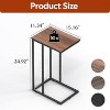 GALAXHERO C-Shaped Side Table Set of 2, 2-Tier Small End Tables for Sofa or Bed, Metal Frame Tables for Living Room, Bedroom, or Home Office - 3 of 4