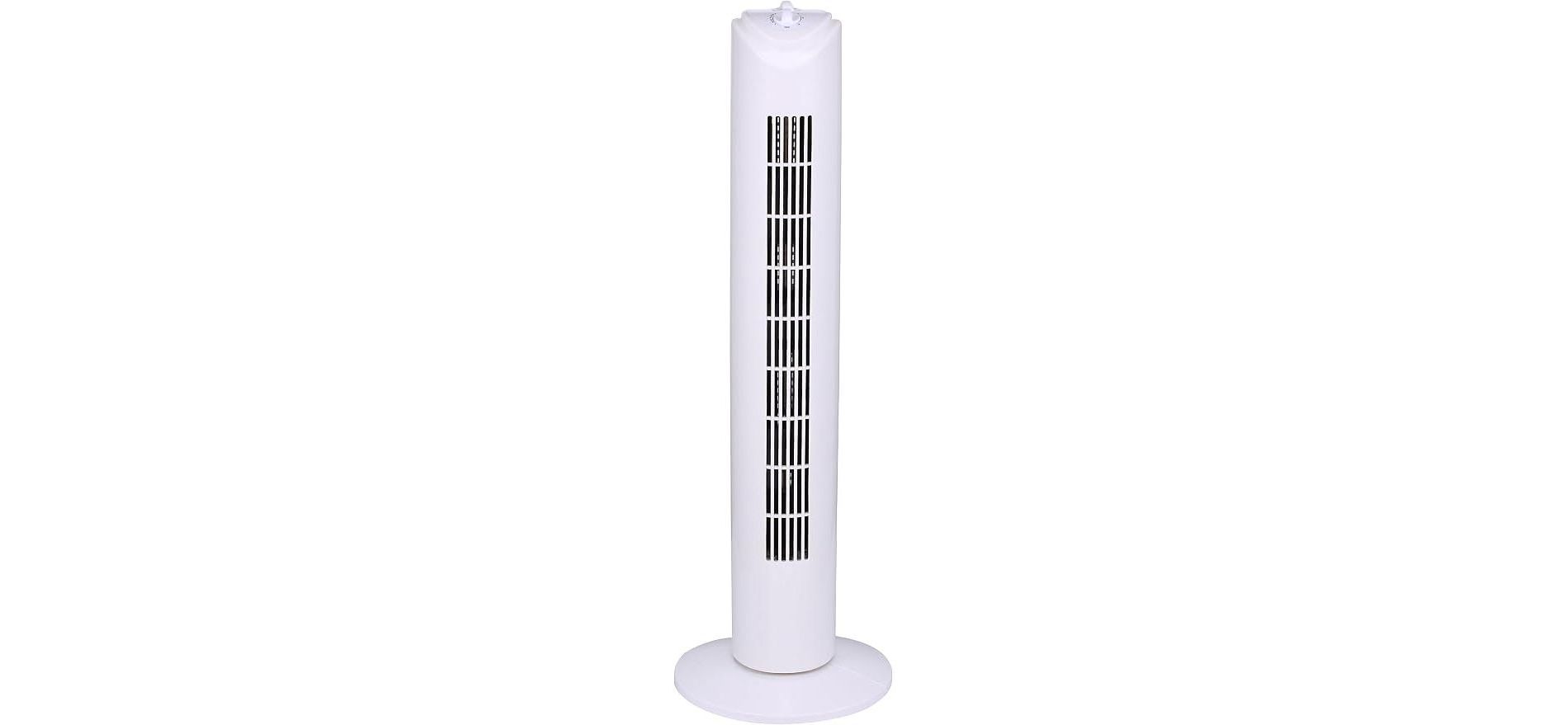 Optimus 32" Tower 3-Speed Oscillating Fan White