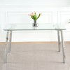CAVINAS Dining Table Rectangle Glass Dining Table for Living Room, Dining Room - 3 of 4