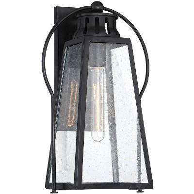 Minka Lavery Halder Bridge 14 1/2" High Sand Black Outdoor Wall Light