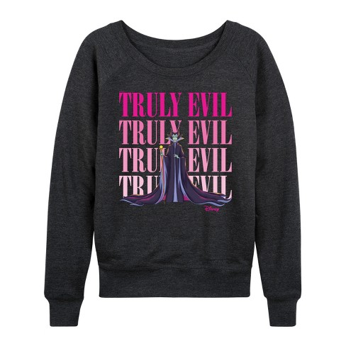 Women's Disney Villains Truly Evil Maleficent Lightweight French Terry ...