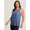 RBX Active Women's Super Soft Relaxed Fit Twist Racerback Tunic Tank Top - 4 of 4