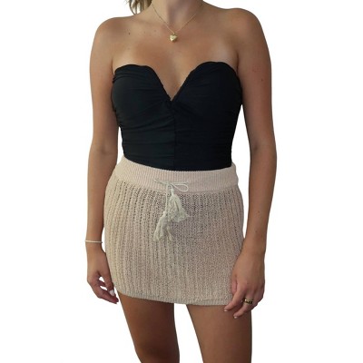 Women's Coast Is Clear Mini Skirt - OLIVACEOUS