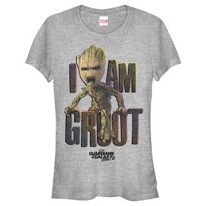 Juniors Womens Marvel Guardians of Galaxy Vol. 2 Groot Growl T-Shirt - 1 of 3