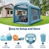 Inflatable Paint Booth, 26x15x11 ft Inflatable Spray Booth Tent Portable Spray Shelter for Car Motorcycle Garage Furniture Parts DIY Painting - 4 of 4