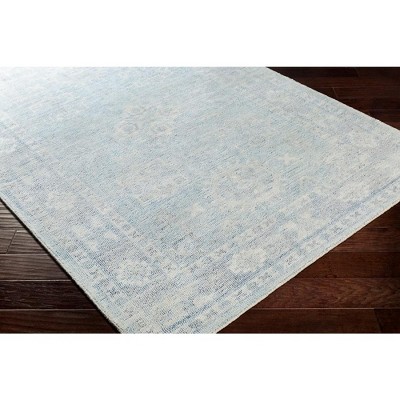Westdorp 5' x 7'6" Denim Blue Wool and Cotton Tufted Area Rug