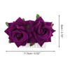 Unique Bargains Women's Portable Simulated Flowers Hair Clip Comb 1 Pc - 2 of 4