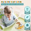 4E's Novelty 4 Melamine Kids Plate Set for Boys, Construction Toddler Plate Set - 3 of 4