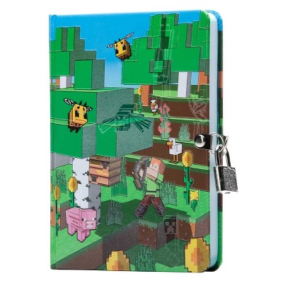 Minecraft: Mobs Glow-In-The-Dark Lock & Key Diary - by  Insights (Hardcover)