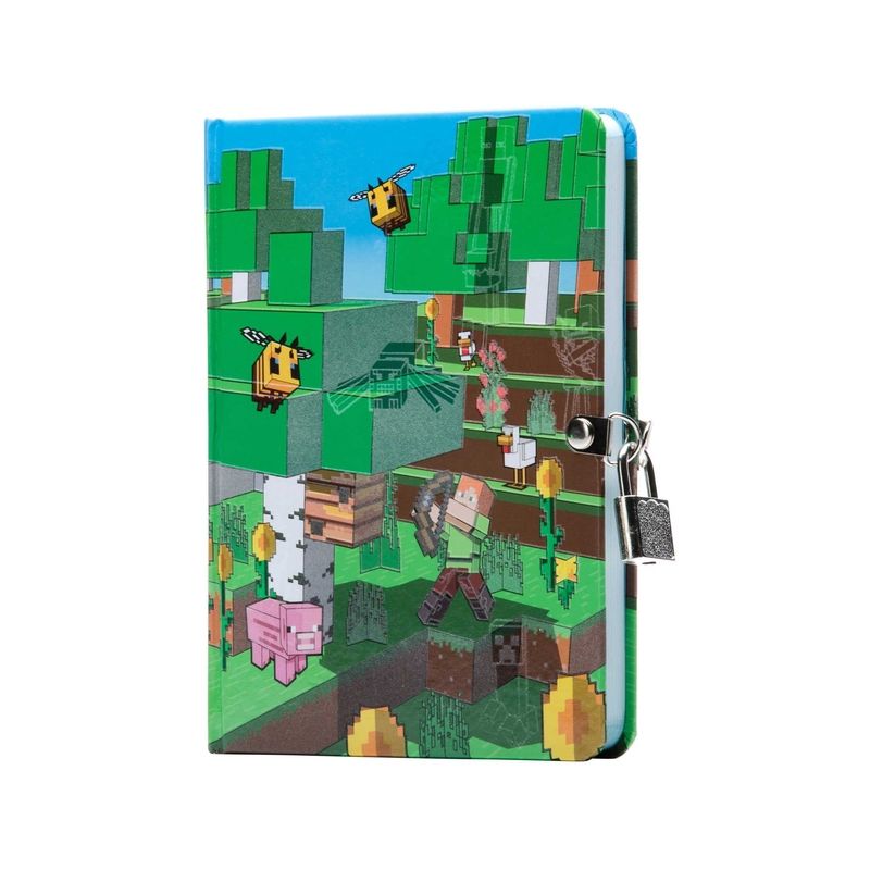 Minecraft: Mobs Glow-In-The-Dark Lock & Key Diary - by  Insights (Hardcover), 1 of 2