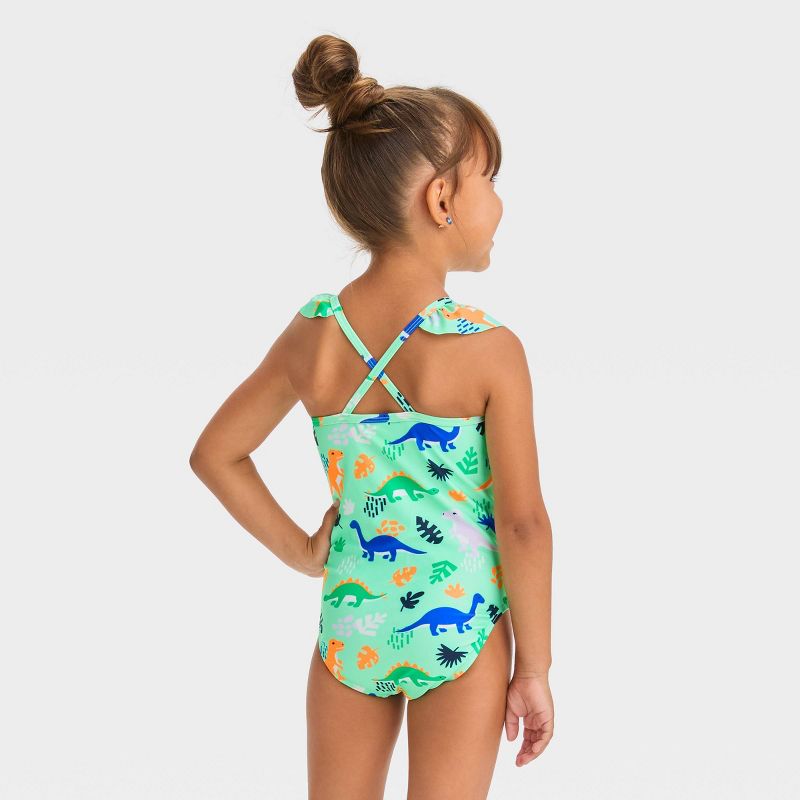 Toddler Girls' Ruffle One Piece Swimsuit - Cat & Jack™, 4 of 5