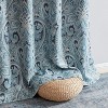 HLC.ME Paris Paisley Decorative Print Damask Pattern Light Reducing Grommet Window Curtain Panels for Bedroom, Set of 2 - 4 of 4