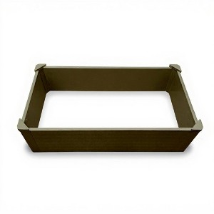 HomeRoots 44" X 22" Tan Heavy Duty Plastic Rectangular Raised Garden Bed - 1 of 4