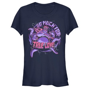 Juniors Womens The Little Mermaid Ursula Trident So Much For True Love T-Shirt - 1 of 4