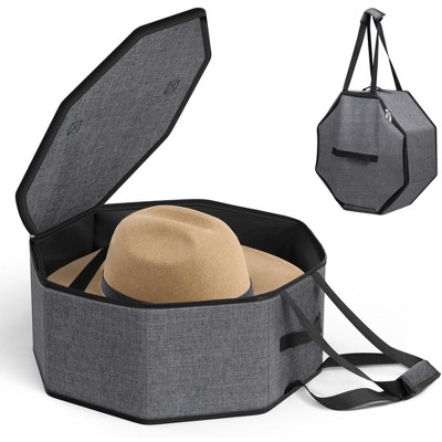 Travel & Storage Hat Box – Collapsible Organizer Case with Handles, Perfect for Cowboy Caps & Women’s Hat Closet Storage