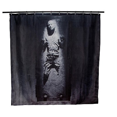 Robe Factory LLC Star Wars Han Solo In Carbonite Shower Curtain | 71 x 71 Inches