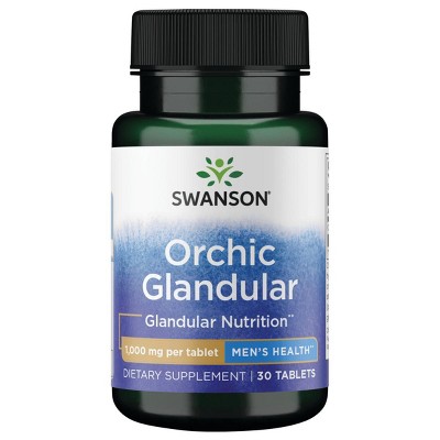 Swanson Dietary Supplements Orchic Glandular - Men's Health 1,000 mg 30 Tabs.
