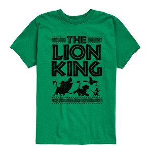 Boys' - The Lion King - Simba Timon Pumbaa Zazu Silhouettes with Logo Short Sleeve Graphic T-Shirt - 1 of 4