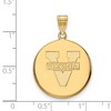 Black Bow Jewelry 14k Yellow Gold Plated Sterling Silver Virginia Wahoos NCAA Large Pendant - 2 of 3
