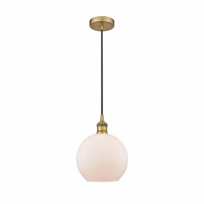 Athens - 1 Light Cord Hung Mini Pendant In Industrial Style-10.75 Inches Tall and 8 Inches Wide
