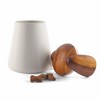 Nambé Dog Treat Jar - 6.5” x 7.5” - Porcelain Storage Container with Acacia Wood Lid - 2 of 4