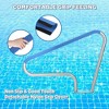 Pool Handrail 48x36 Pool Rail 304 Stainless Steel Silver Rustproof Pool Stair Rail Humanized Swimming Pool Railing, Quick Mount Accessories for Pools - 3 of 4