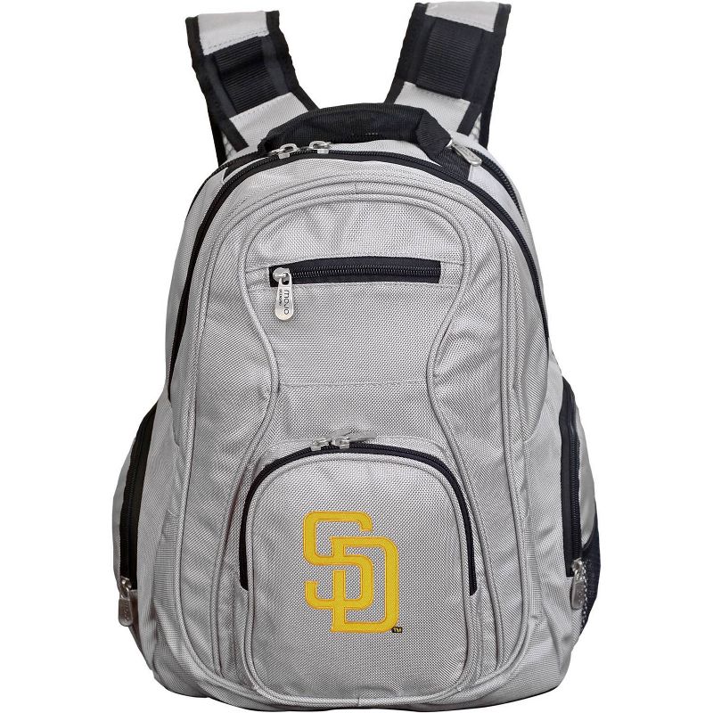 MLB San Diego Padres Gray 19&#34; Laptop Backpack, 1 of 7