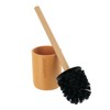 Evideco French Home Goods Stylish Toilet Brush and Holder Set with Natural Bamboo handle - 4 of 4