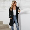 Womens Long Cardigan Lightweight Sweater Open Front Long Sleeve Outfits with Pockets - 4 of 4
