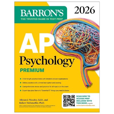 AP Psychology Premium, 2026: Prep Book with 3 Practice Tests + Comprehensive Review + Online Practice - (Barron's AP Prep) (Paperback)