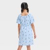 Girls' Bluey Square Neck All Over Print Dress - Blue - 2 of 3