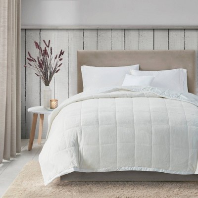 Ivory King-Size Reversible HeiQ Smart Temperature Blanket
