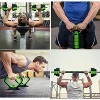 30LB Square Dumbbell, Non-Roll Design & Grip Textured Handle for Home Gym, Strength Training. PU Coated Hex Weight. - 2 of 4