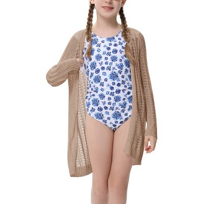 Girls Summer Caridigan Lightweight Open Front Cardigan Gilrs Crochet Sweater Cardigan Girls 2025 Beach Cover Ups