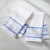 Blue Floral Set of 2 Hand Towels - 2 of 3